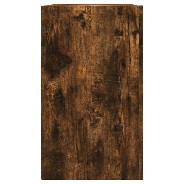 vidaXL Wandkast 75x35x60 cm bewerkt hout gerookt eikenkleurig