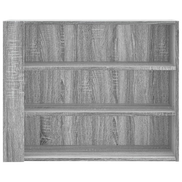 vidaXL Wandkast 75x35x60 cm bewerkt hout grijs sonoma eikenkleurig