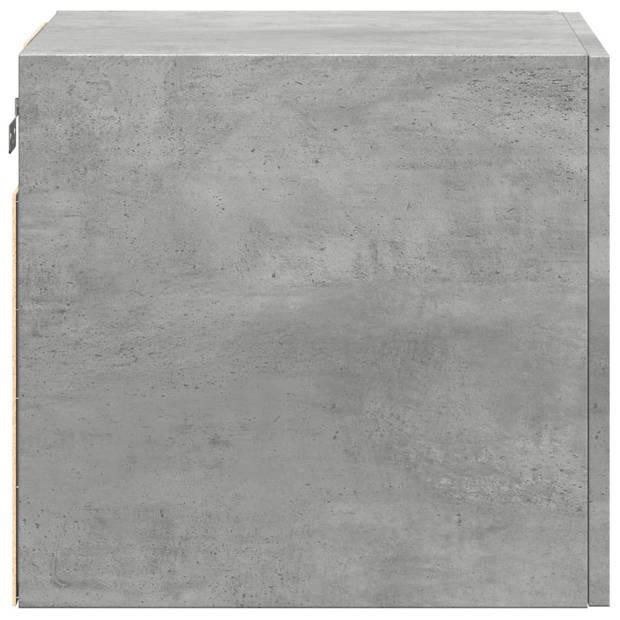 vidaXL Wandkast 40x42,5x40 cm bewerkt hout betongrijs