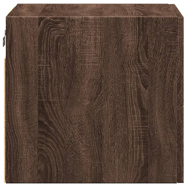 vidaXL Wandkast 40x42,5x40 cm bewerkt hout bruin eikenkleurig