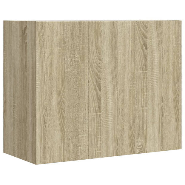 vidaXL Wandkast 75x35x60 cm bewerkt hout sonoma eikenkleurig