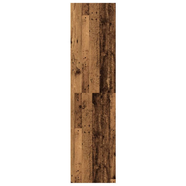 vidaXL Kledingkast 100x50x200 cm bewerkt hout oud hout