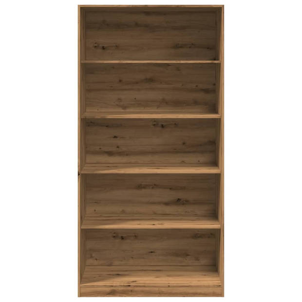 vidaXL Kledingkast 100x50x200 cm bewerkt hout artisanaal eikenkleurig