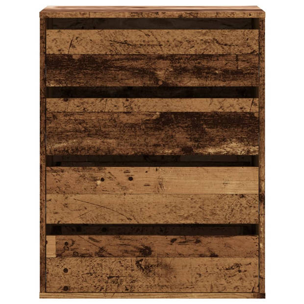 vidaXL Ladekast 60x41x76 cm bewerkt hout oud houtkleurig