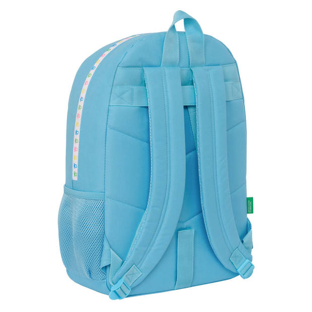 Schoolrugzak Benetton Spring Celeste 30 x 46 x 14 cm