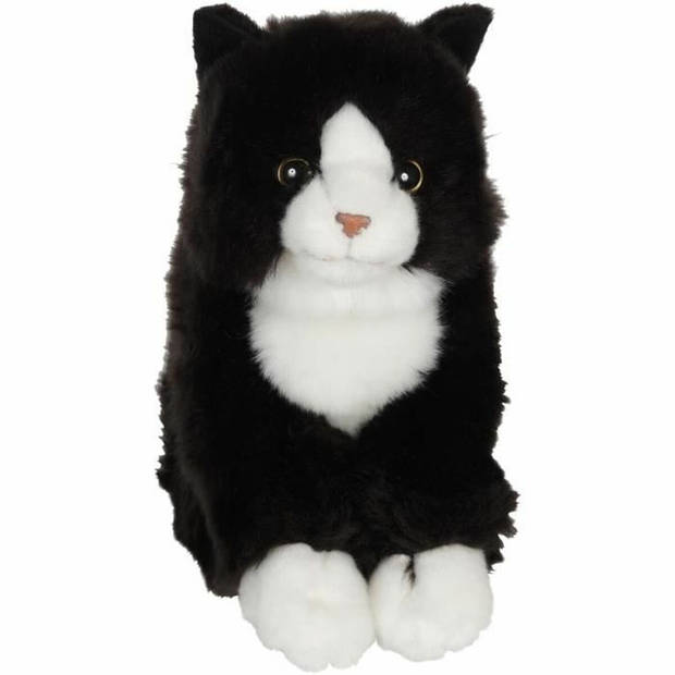 Knuffel Gipsy Kat Zwart/Wit