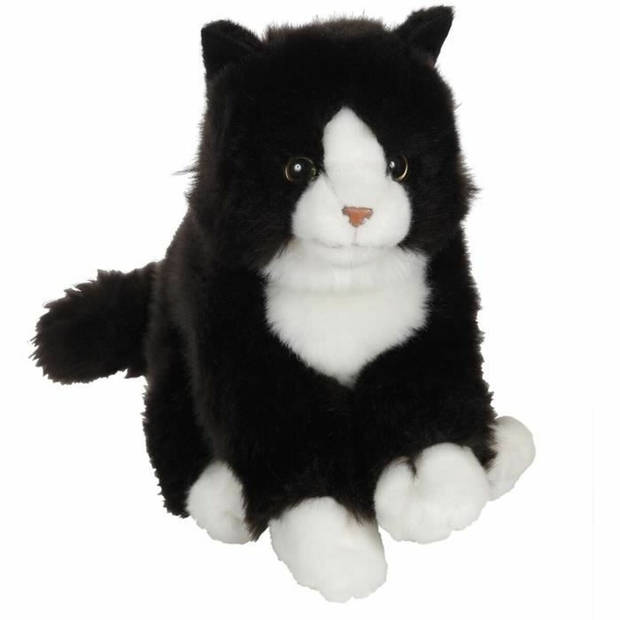 Knuffel Gipsy Kat Zwart/Wit