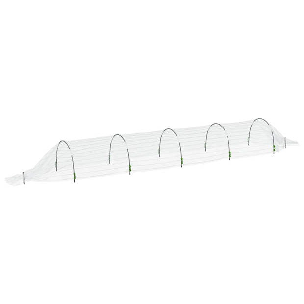 vidaXL Kweektunnels 4 st 1,5x5 m glasvezel en polypropeen