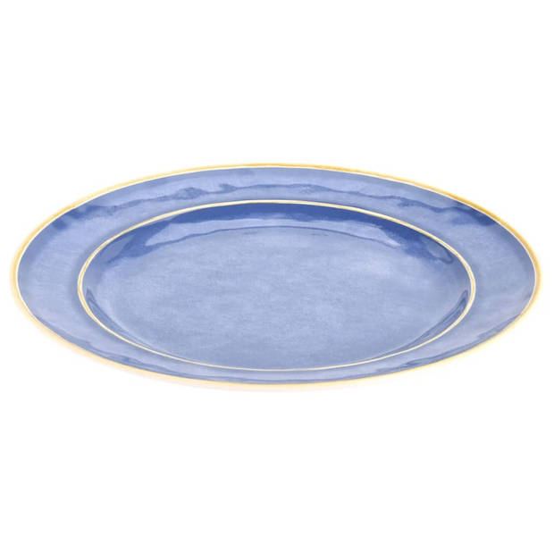 Redcliffs 12-delige Campingserviesset melamine blauw