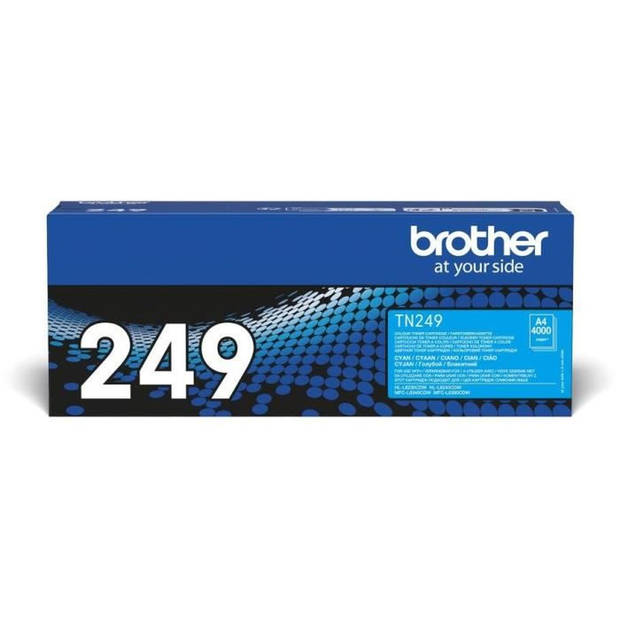 Toner met zeer hoge capaciteit - BROTHER - TN249C - Cyaan - 4000 pagina's