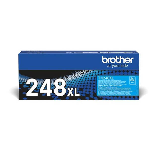 Toner met hoge capaciteit - BROTHER - TN248XLC - Cyaan - 2300 pagina's