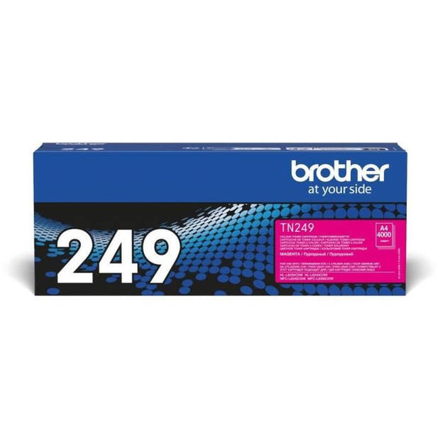 Toner met zeer hoge capaciteit - BROTHER - TN249M - Magenta - 4000 pagina's