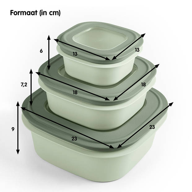 Sigma home vershouddoos 2,8L groen - Set van 4