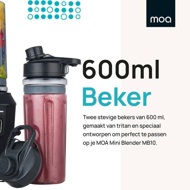 MOA Blender To Go MBC10 Extra Bekers - Bekers To Go - 2 trit