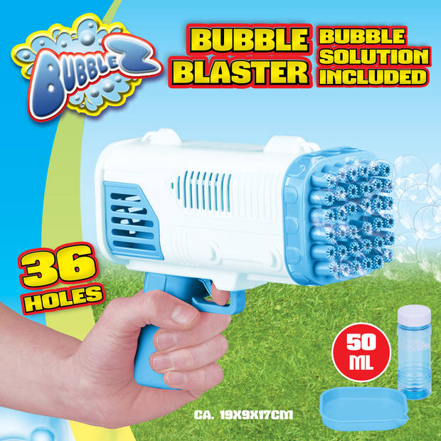 Bubblez Bellenblaas Pistool - Bellenblaasmachine voor Kinderen - Bellenblazer met 36 Gaten