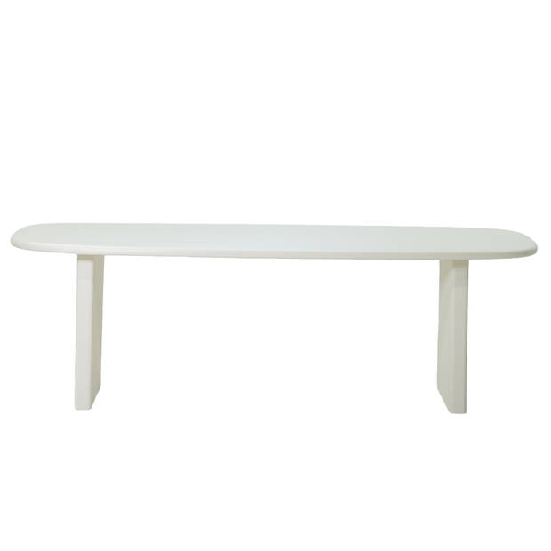 Giga Meubel - Eettafel Deens Ovaal 240cm - Beige Beton - Gin