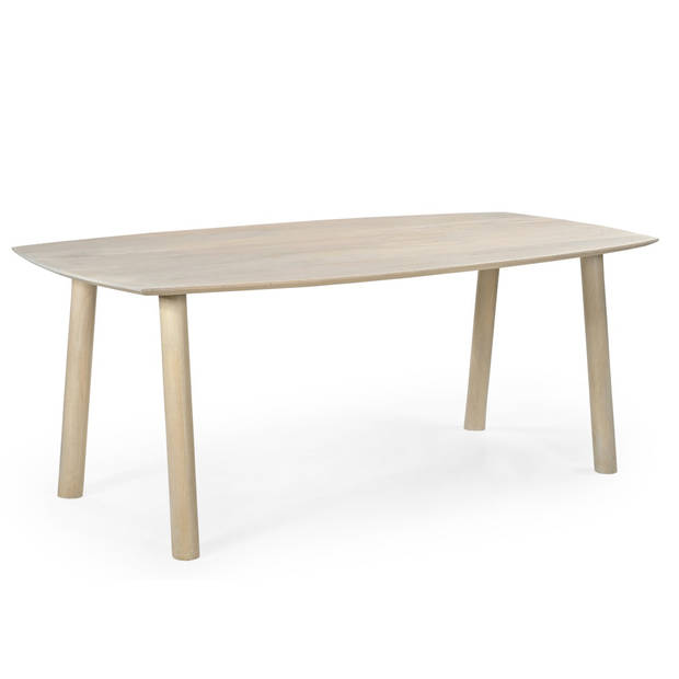 Giga Meubel - Eettafel Deens Ovaal 240cm - Naturel Mangohout - Leone