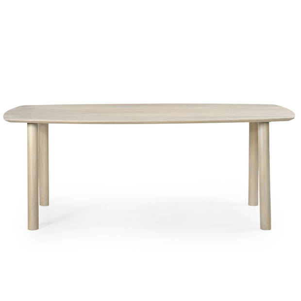 Giga Meubel - Eettafel Deens Ovaal 240cm - Naturel Mangohout - Leone