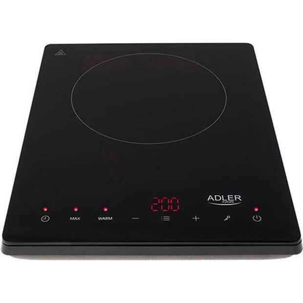 Adler AD 6513 - Inductie kookplaat - 1 pits - 2000 Watt