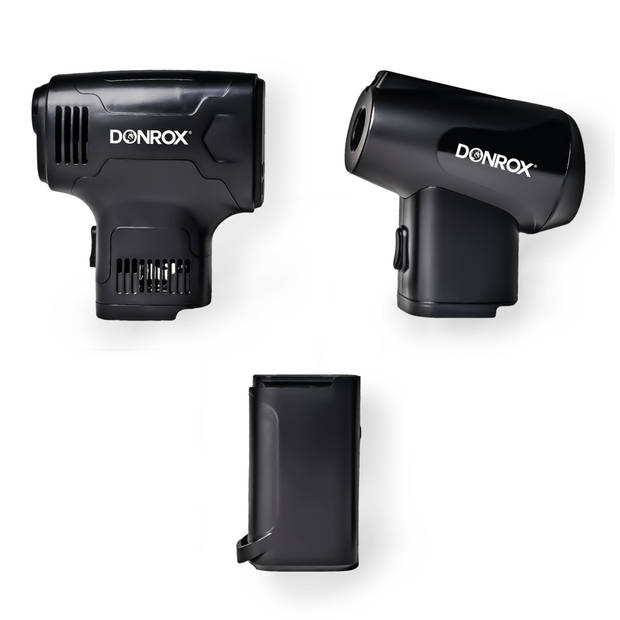Donrox C542 Premium - Combinatie Compressor Bandenpomp en Luchtpomp + Inclusief Oplader & Extra Batterij