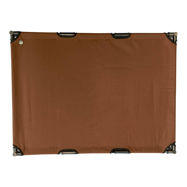 4animalz® Honden Ligbed XL Ventilerend -122x92cm hondenbed - Bruin