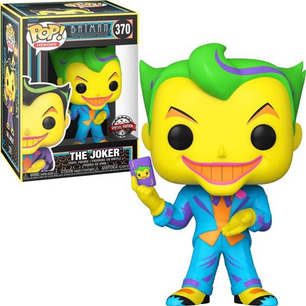 Pop Heroes: DC The Joker (Black Light) Funko Pop #370