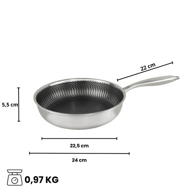 By C&P - Honey Koekenpan 24 cm