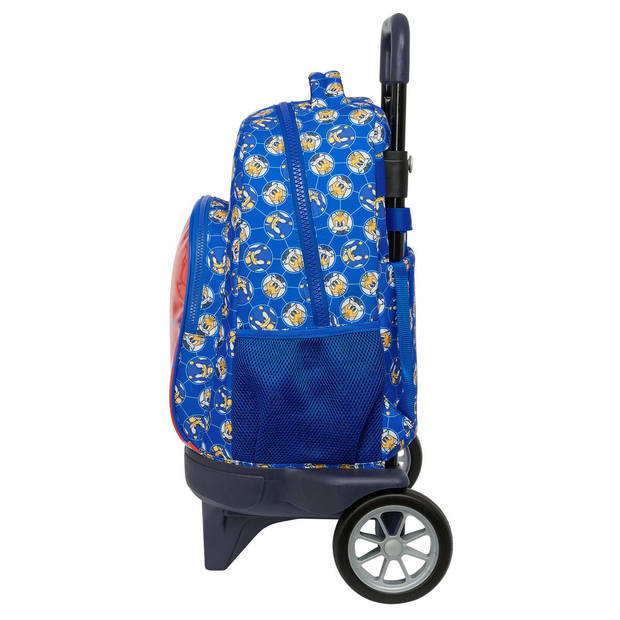 Schoolrugzak met Wielen Sonic Prime Blauw 33 x 45 x 22 cm