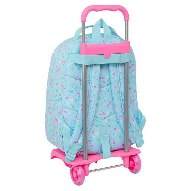 Schoolrugzak met Wielen Safta Bicicleta Blauw 32 x 42 x 15 cm