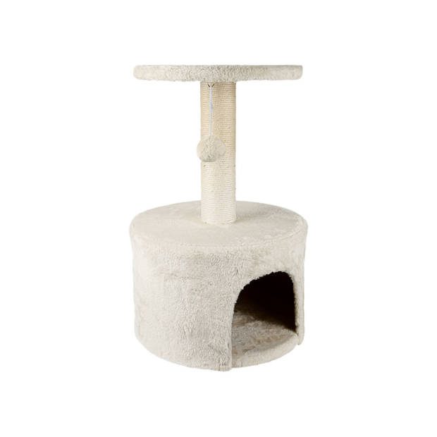 Zoofari Krabpaal voor katten Ø39 cm - Hoogte 60 cm - Cre`mekleurig