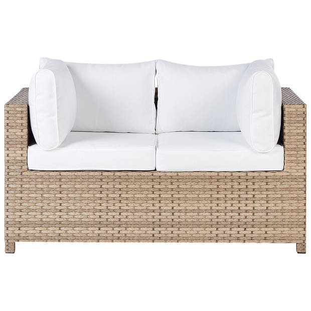 Beliani MILANO - Zitgroep-Beige-PE rotan