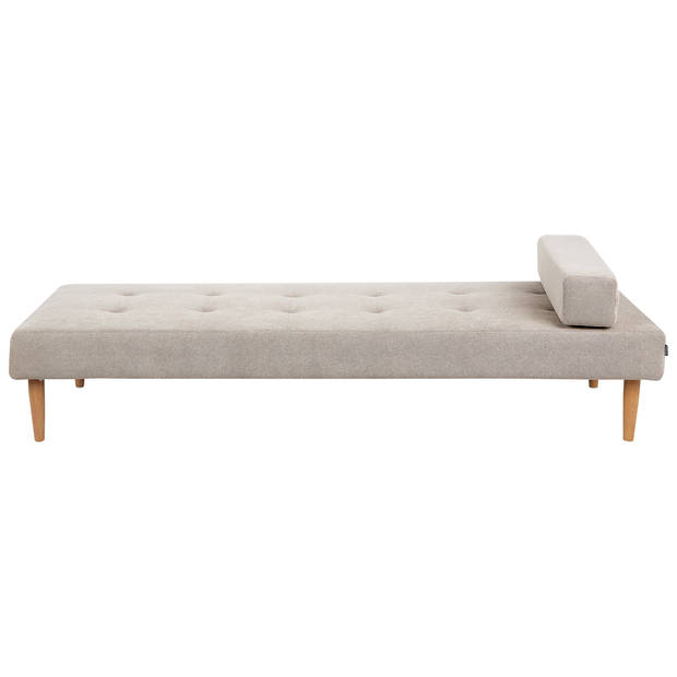 Beliani NIORT - Chaise longue-Beige-Polyester