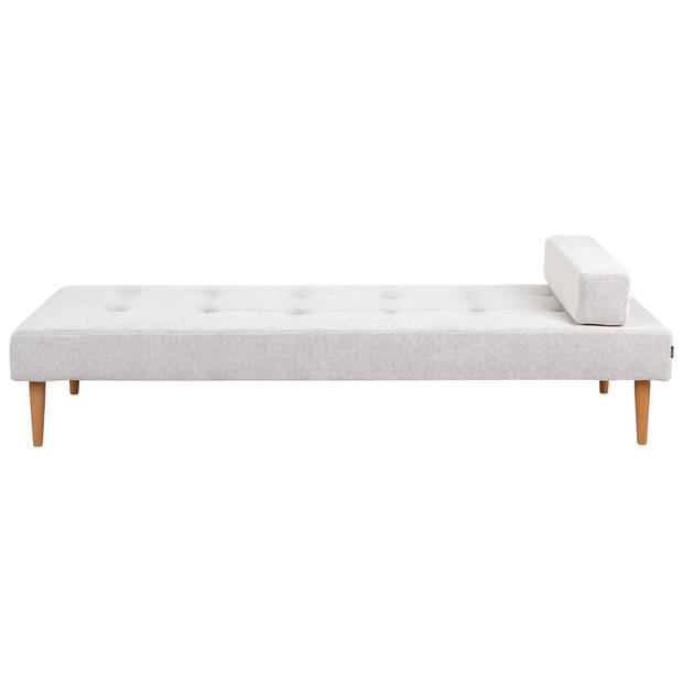 Beliani NIORT - Chaise longue-Wit-Polyester