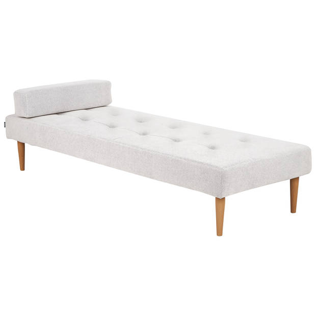 Beliani NIORT - Chaise longue-Wit-Polyester