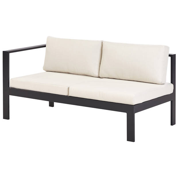 Beliani MESSINA - Loungeset-Wit-Aluminium