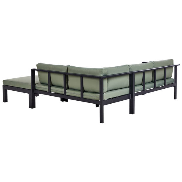 Beliani MESSINA - Loungeset-Groen-Aluminium