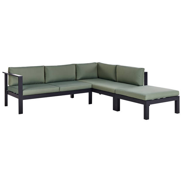 Beliani MESSINA - Loungeset-Groen-Aluminium