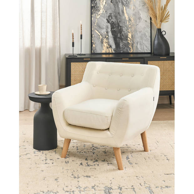 Beliani MOTALA - Fauteuil-Beige-Polyester