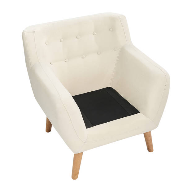 Beliani MOTALA - Fauteuil-Beige-Polyester