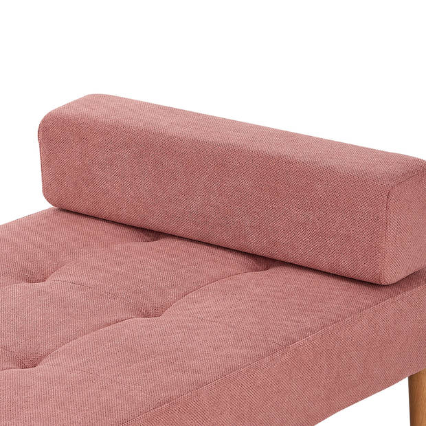 Beliani NIORT - Chaise longue-Roze-Polyester