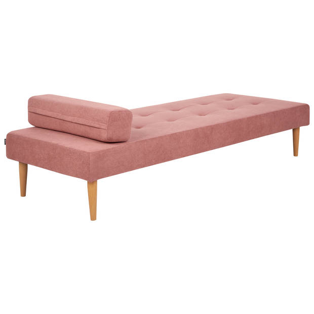 Beliani NIORT - Chaise longue-Roze-Polyester