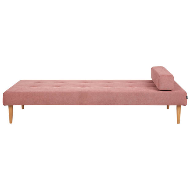 Beliani NIORT - Chaise longue-Roze-Polyester