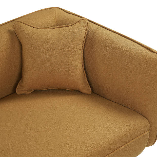 Beliani CHEVANNES - Chaise longue-Geel-Bouclé