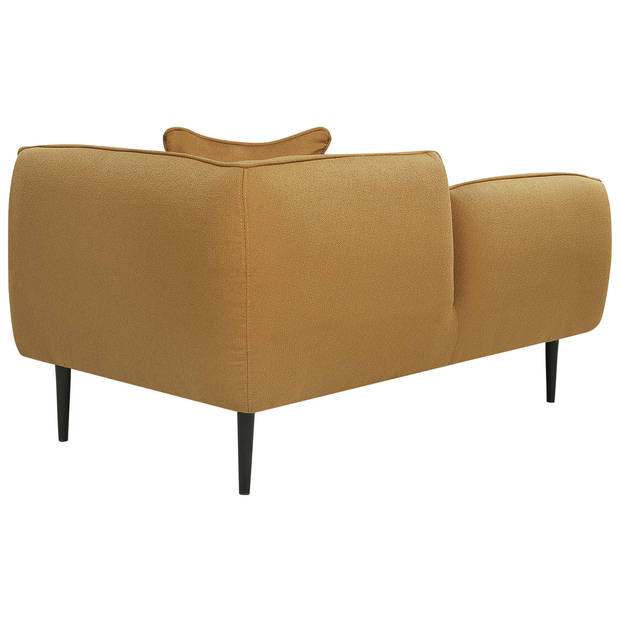 Beliani CHEVANNES - Chaise longue-Geel-Bouclé