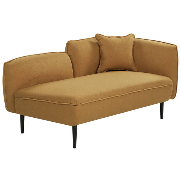 Beliani CHEVANNES - Chaise longue-Geel-Bouclé