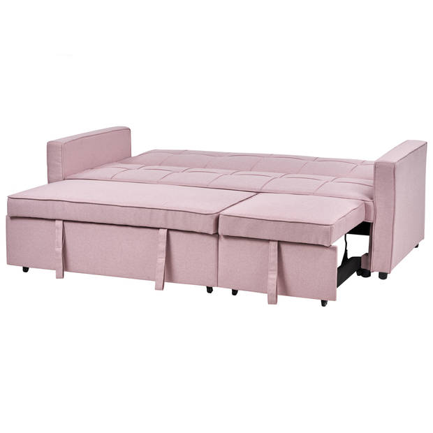 Beliani GLOMMA - Slaapbank-Roze-Polyester