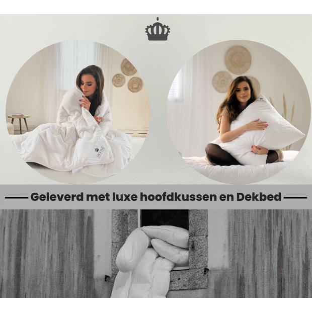 Troonz® Vouwbed Morena Royal 90 x 200 cm Logeerbed inclusief Hoofdkussen en Dekbed