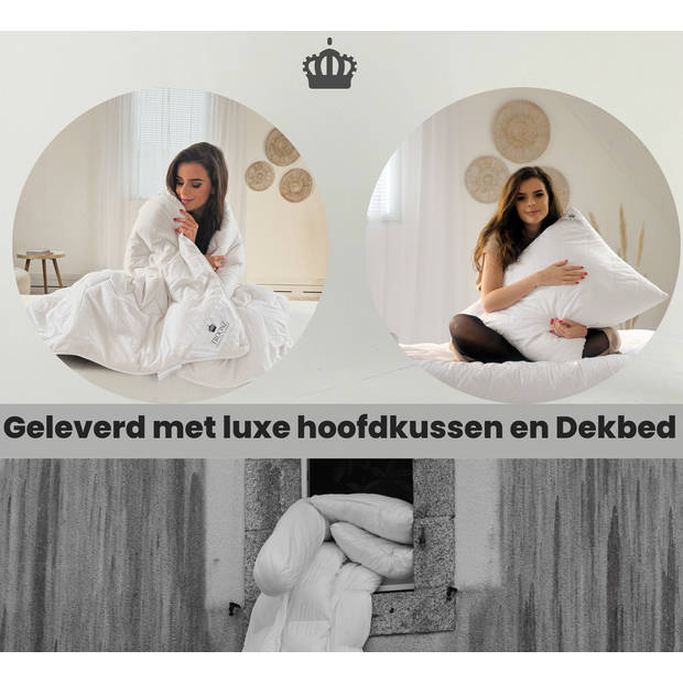 Troonz® Vouwbed Deluxe 90 x 200 cm Logeerbed Inclusief Luxe dekbed en Hoofdkussen