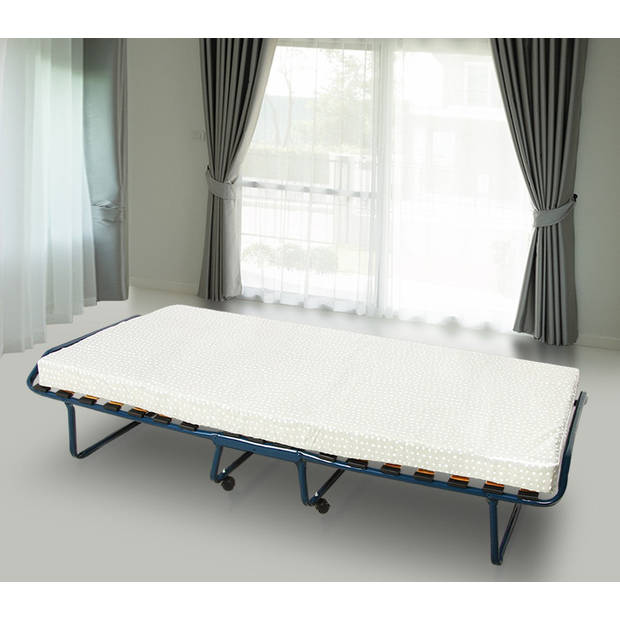 Troonz® Vouwbed Deluxe 90 x 200 cm Logeerbed Inclusief Luxe dekbed en Hoofdkussen