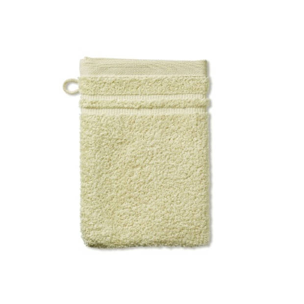 Kela - Washandje, Set van 3 Stuks, 15 x 21 cm, Zand Beige, Katoen - Kela Leonora